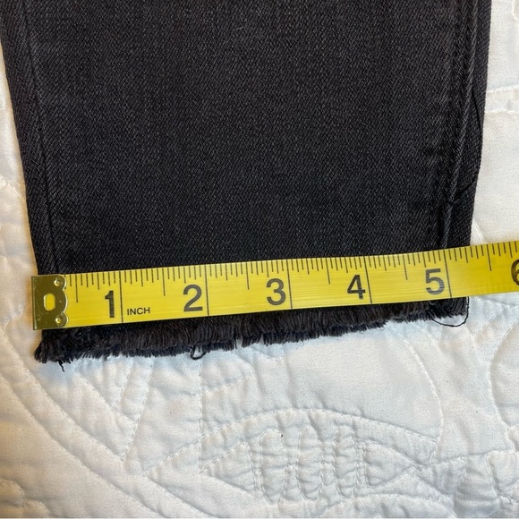 Pistola Black Raw Hem Exposed Button Fly Jeans| Size 30 - Picture 10 of 12